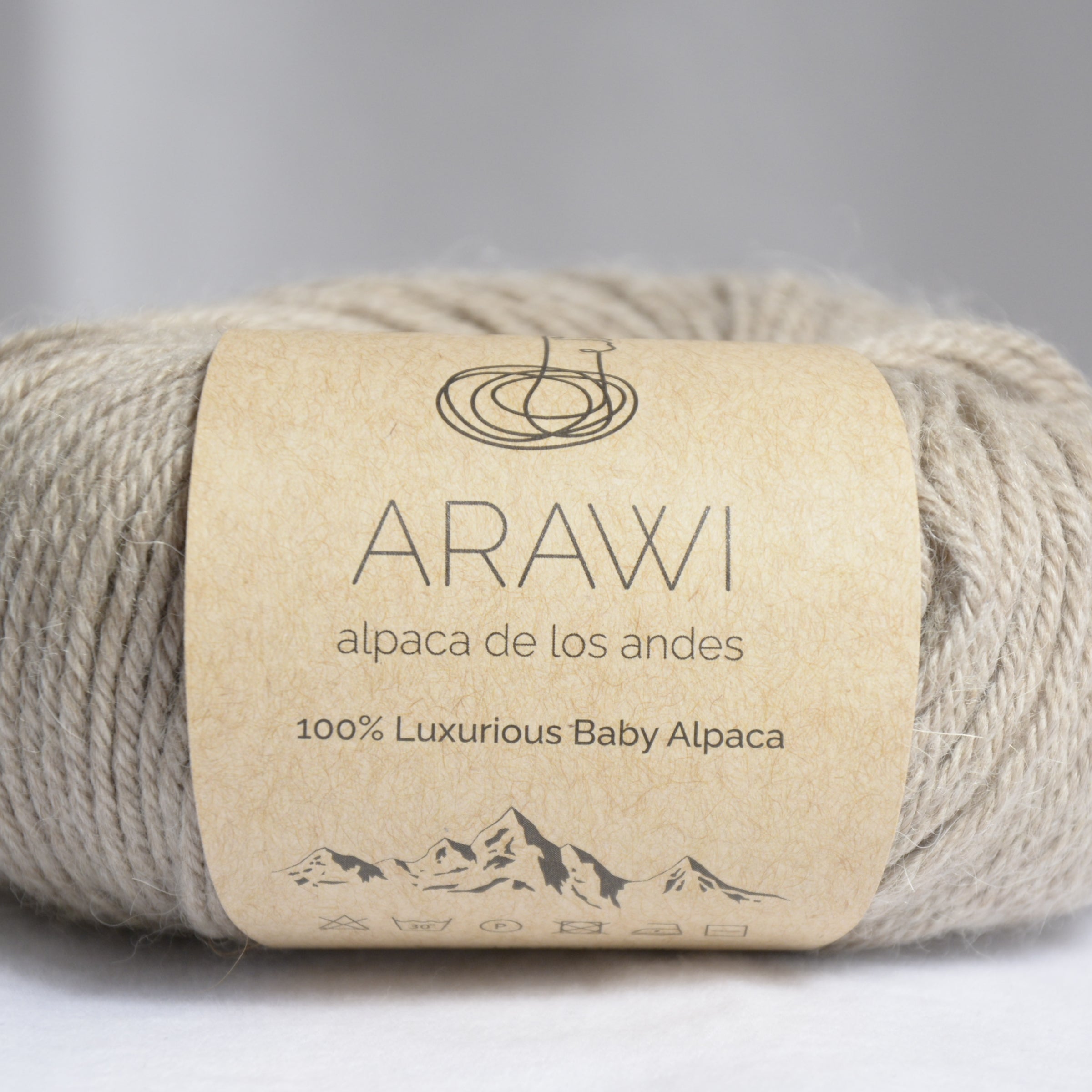 Ball_of_ baby_peruvian_alpaca_yarn_gray_colored