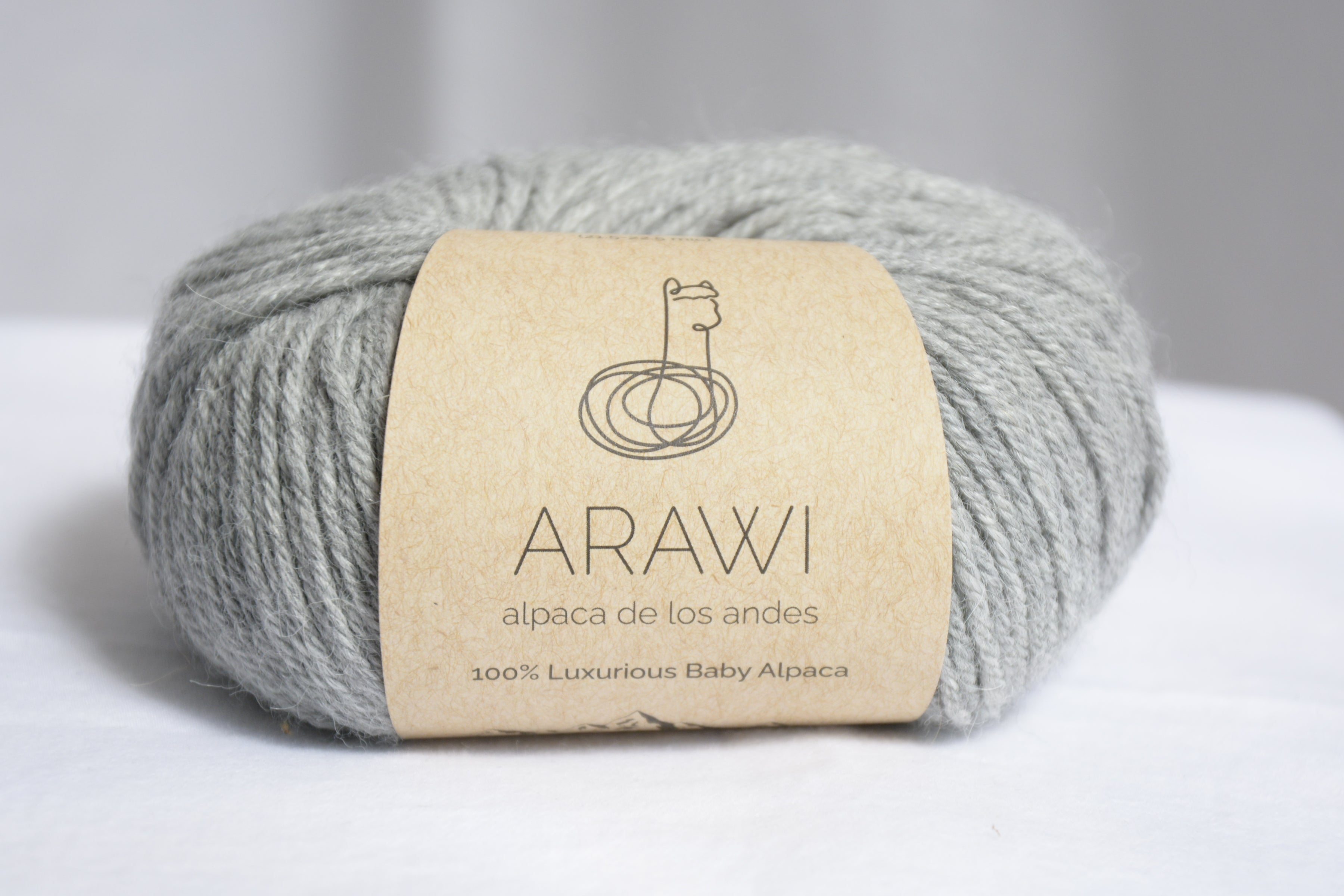 Ball_of_ baby_peruvian_alpaca_yarn_light_gray_colored